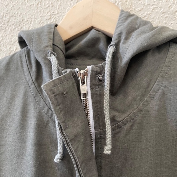 Marine Layer Elle Jacket Utility Hooded Cotton Military Outdoor Gorpcore Green S - Picture 9 of 13
